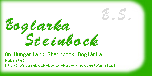boglarka steinbock business card
